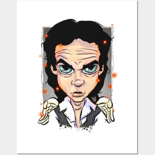 Pop Culture Caricature #18 - Nick Cave Posters and Art